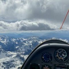 Flugwegposition um 13:43:30: Aufgenommen in der Nähe von 38030 Castello-Molina di Fiemme, Autonome Provinz Trient, Italien in 3228 Meter